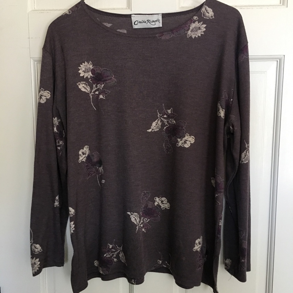 Purple Floral long sleeve